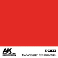 AK Interactive RC833 Real Colors Maranello F1 Red 1970s-1980s 17ml Lacquer Paint