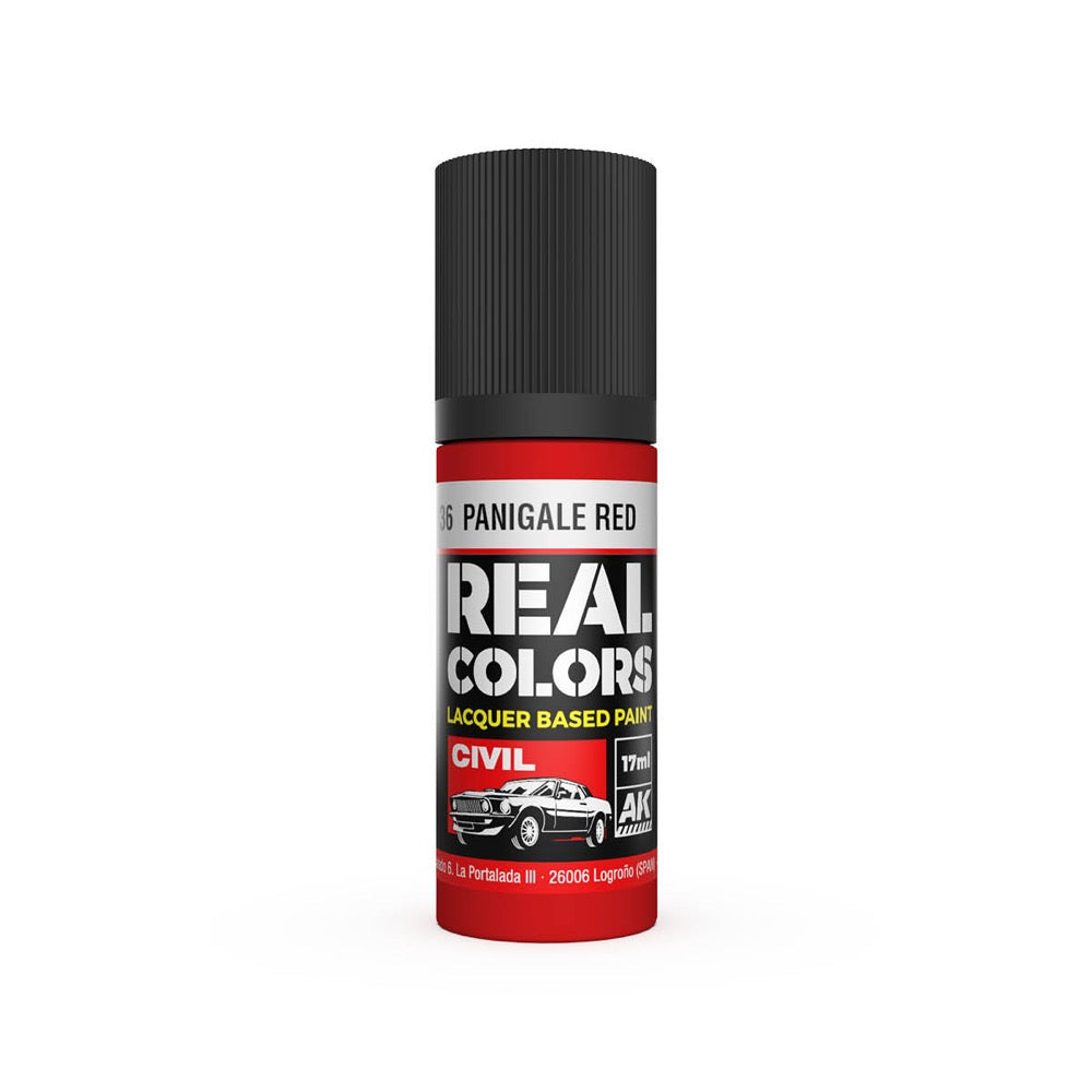 AK Interactive RC836 Real Colors Panigale Red 17ml Lacquer Paint