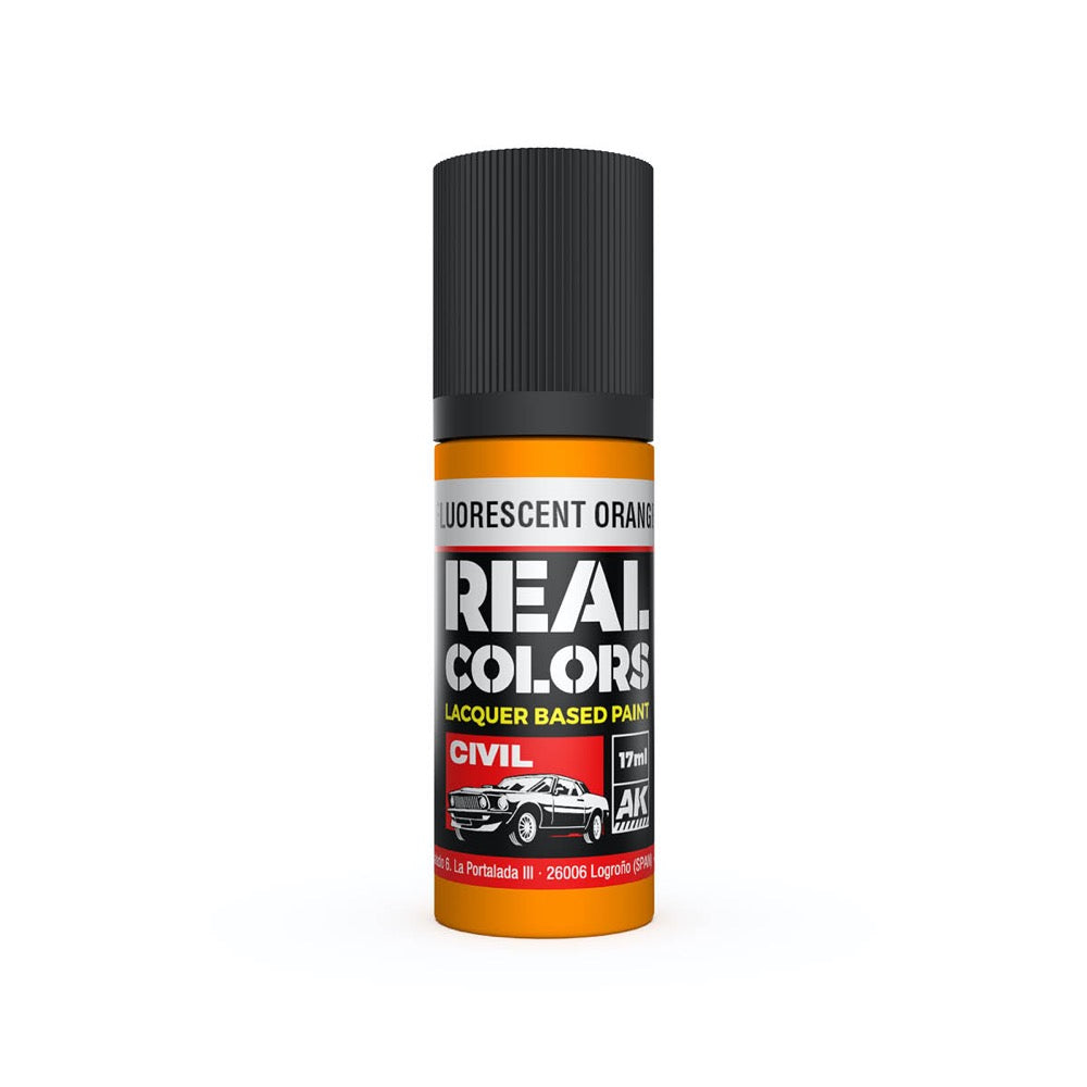 AK Interactive RC838 Real Colors Fluorescent Orange 17ml Lacquer Paint