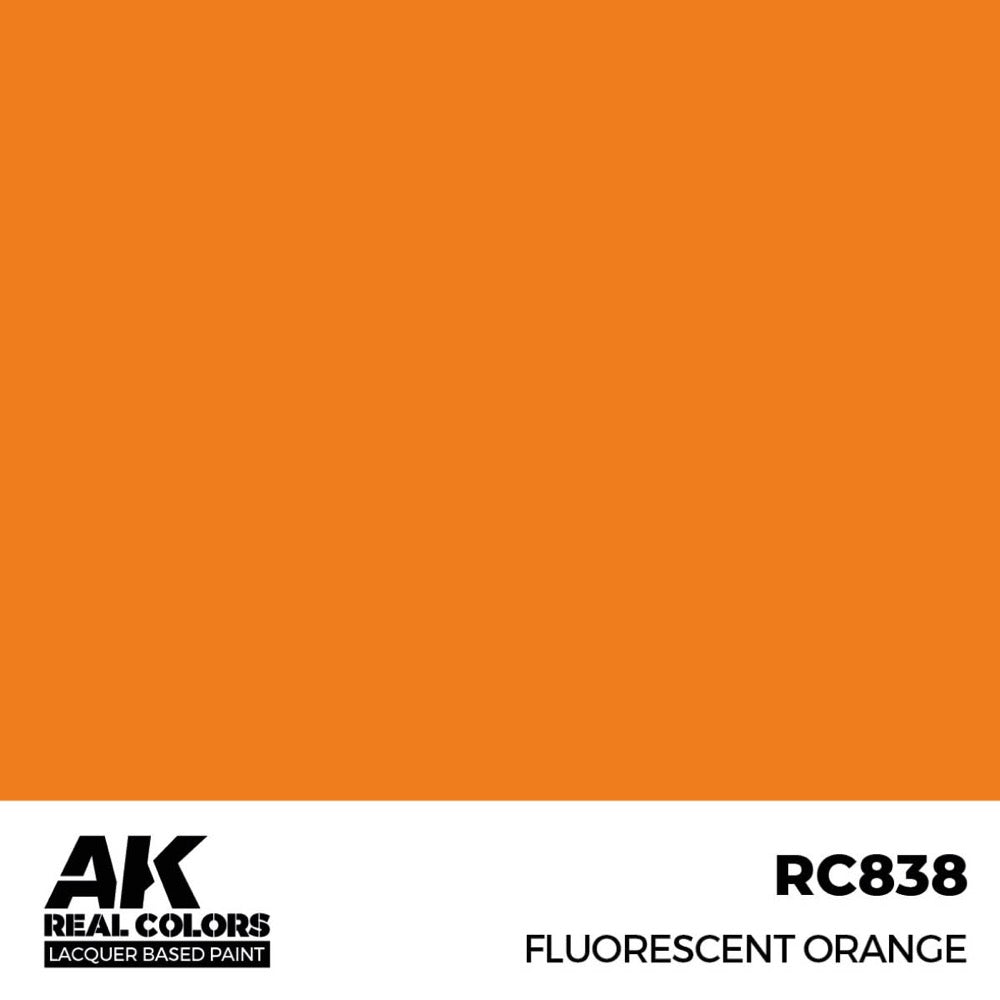 AK Interactive RC838 Real Colors Fluorescent Orange 17ml Lacquer Paint