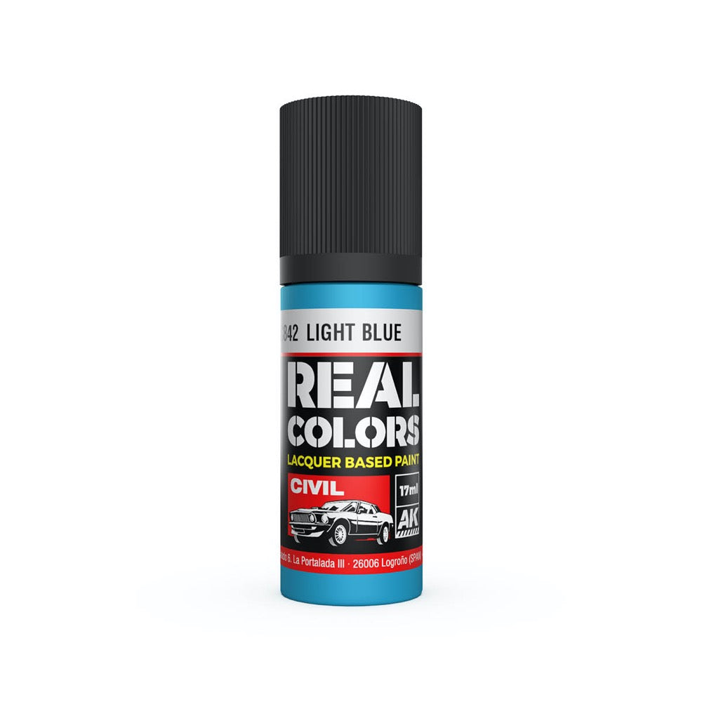 AK Interactive RC842 Real Colors Light Blue 17ml Lacquer Paint