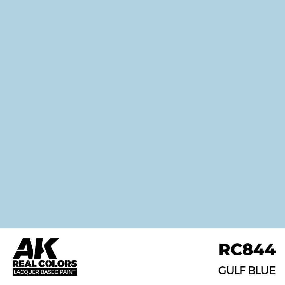 AK Interactive RC844 Real Colors GULF Blue 17ml Lacquer Paint