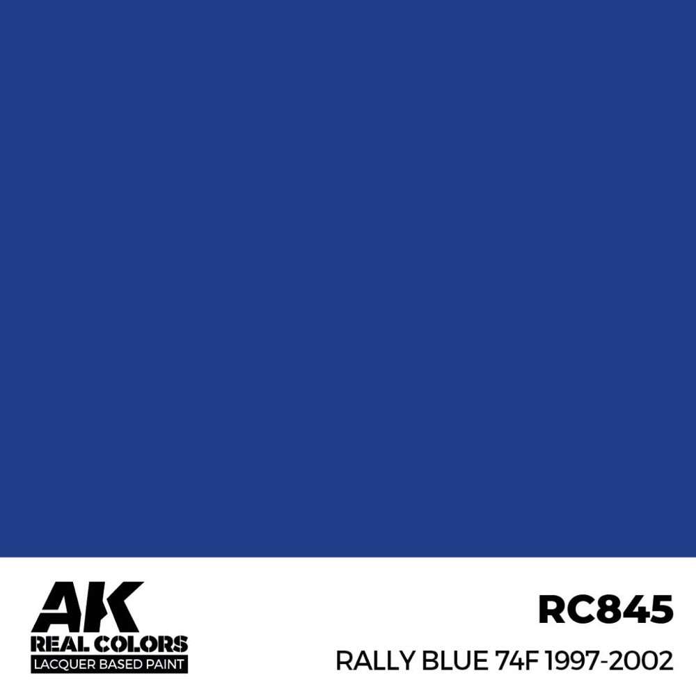 AK Interactive RC845 Real Colors Rally Blue 74F 1997-2002 17ml Lacquer Paint