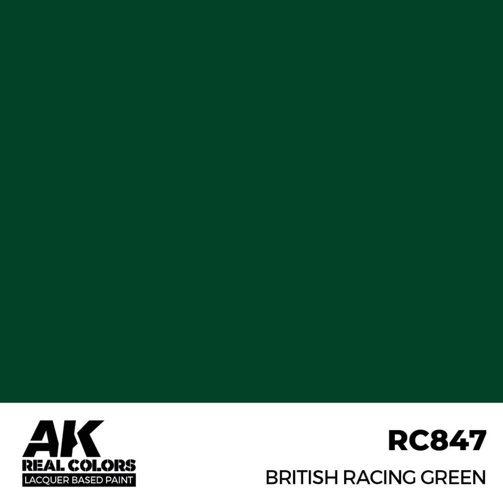 AK Interactive RC847 Real Colors British Racing Green 17ml Lacquer Paint