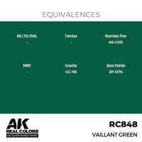 AK Interactive RC848 Real Colors Vaillant Green 17ml Lacquer Paint