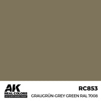 AK Interactive RC853 Real Colors Graugrun-Grey Green RAL 7008 17ml Lacquer Paint