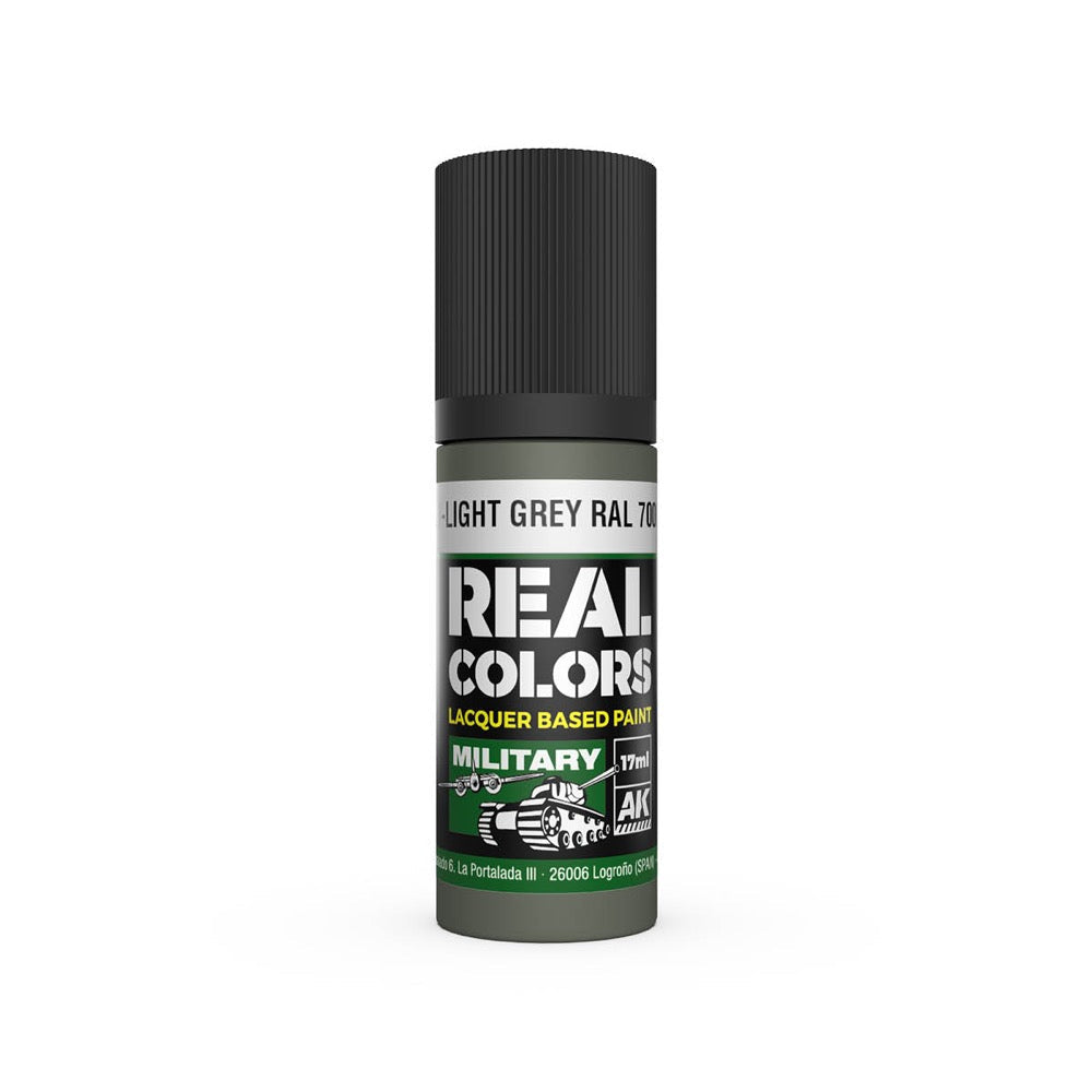 AK Interactive RC854 Real Colors Hellgrau-Light Grey RAL 7009 interior color 17ml Lacquer Paint