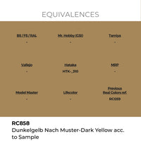 AK Interactive RC858 Real Colors Dunkelgelb Nach Muster Dark Yellow 17ml Lacquer Paint
