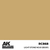 AK Interactive RC868 Real Colors Light Stone No.61 BS381 17ml Lacquer Paint