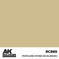AK Interactive RC869 Real Colors Portland Stone No.64 BS381 17ml Lacquer Paint
