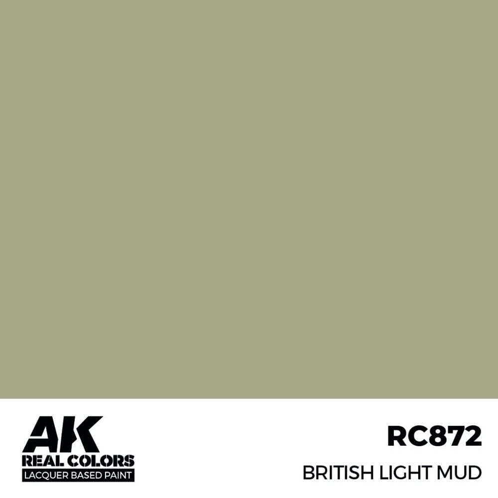 AK Interactive RC872 Real Colors British Light Mud 17ml Lacquer Paint