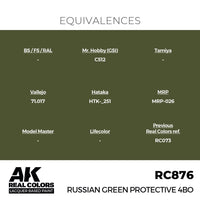 AK Interactive RC876 Real Colors Russian Green Protective 4BO 17ml Lacquer Paint