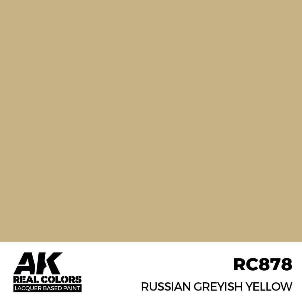 AK Interactive RC878 Real Colors Russian Greyish Yellow 17ml Lacquer Paint