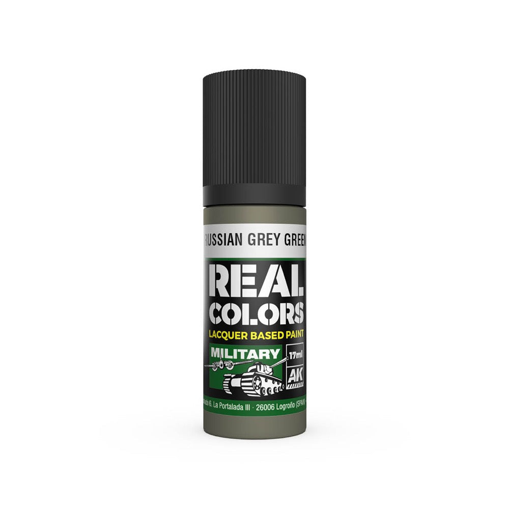 AK Interactive RC879 Real Colors Russian Grey Green 17ml Lacquer Paint