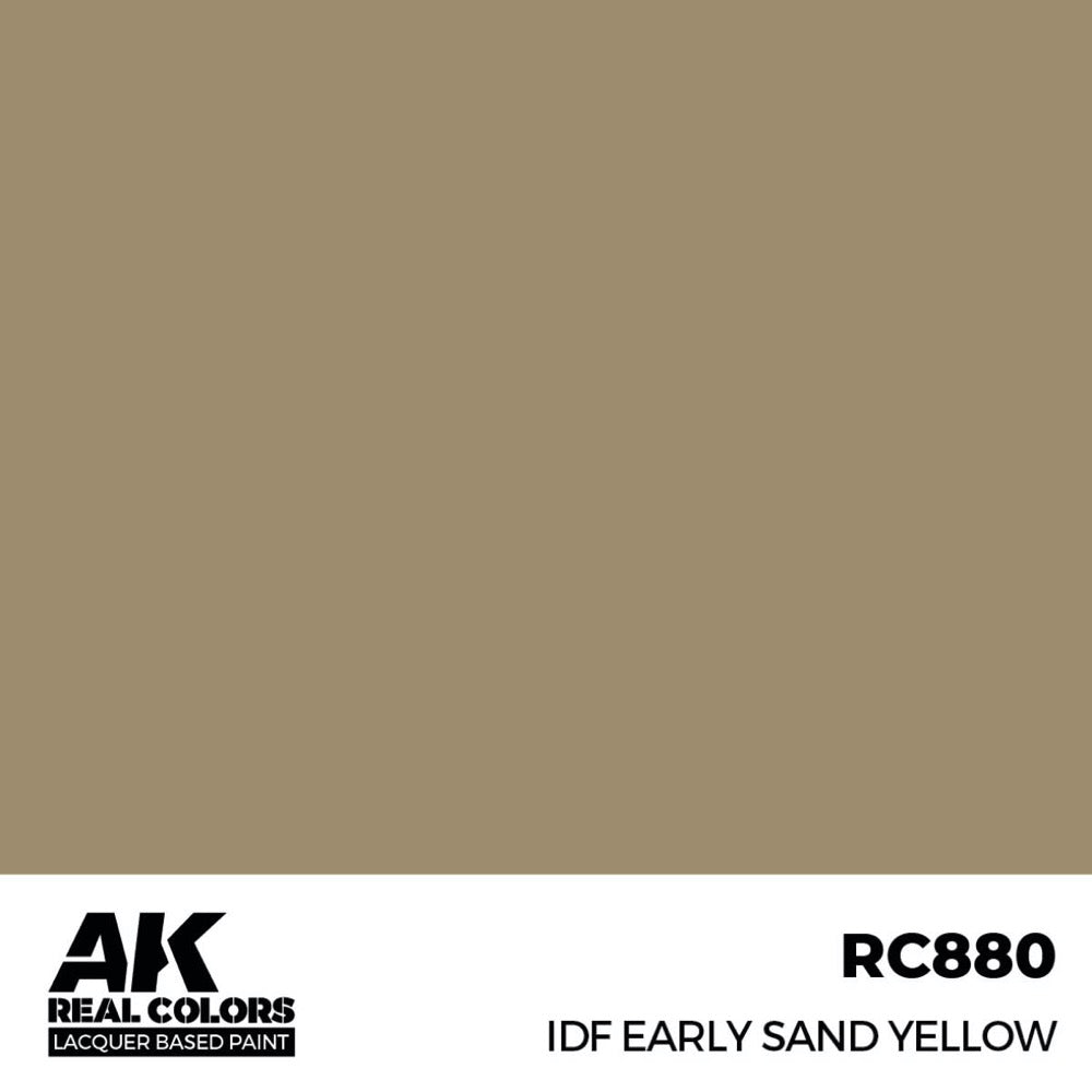 AK Interactive RC880 Real Colors IDF Early Sand Yellow 17ml Lacquer Paint