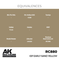 AK Interactive RC880 Real Colors IDF Early Sand Yellow 17ml Lacquer Paint