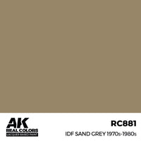 AK Interactive RC881 Real Colors IDF Sand Grey 1970S-1980S 17ml Lacquer Paint