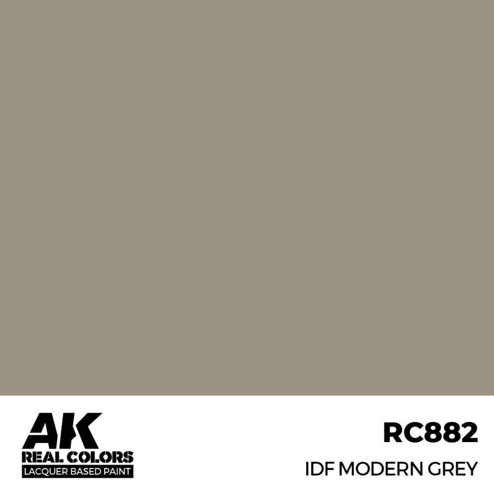 AK Interactive RC882 Real Colors IDF Modern Grey 17ml Lacquer Paint