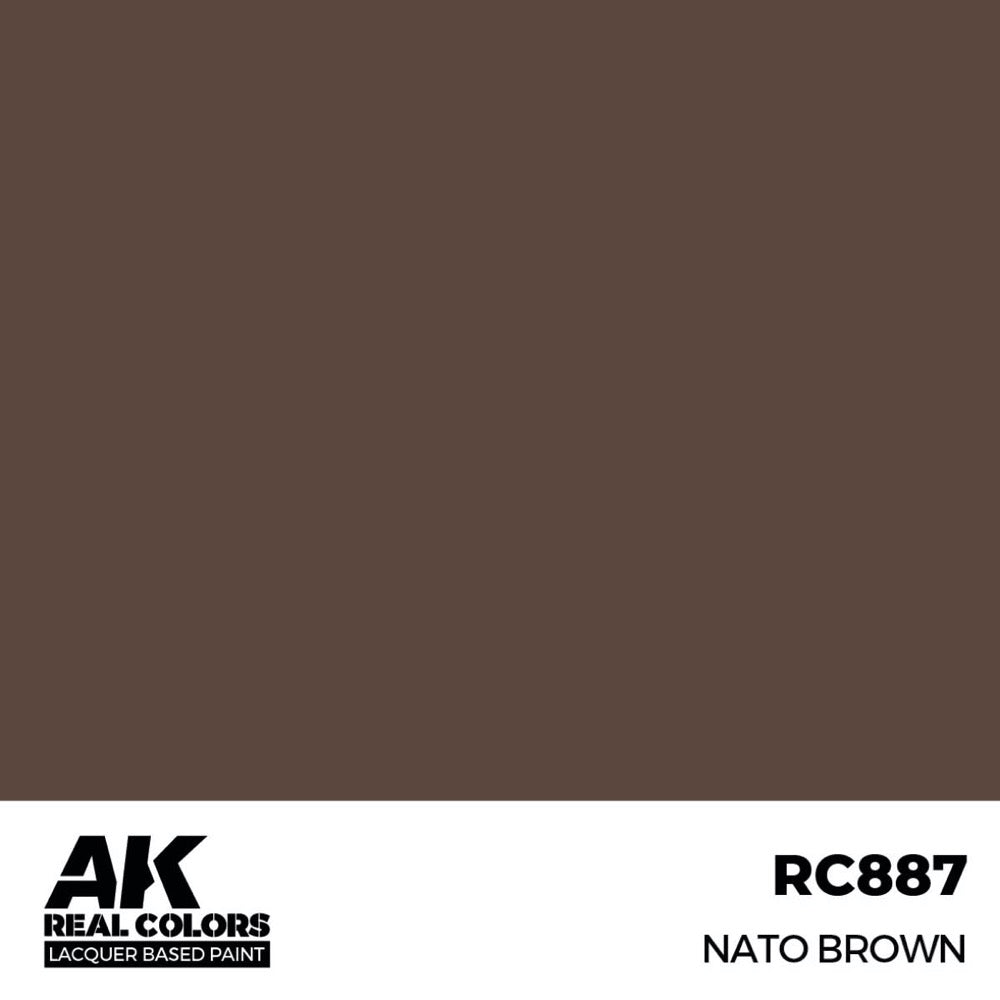 AK Interactive RC887 Real Colors NATO Brown 17ml Lacquer Paint