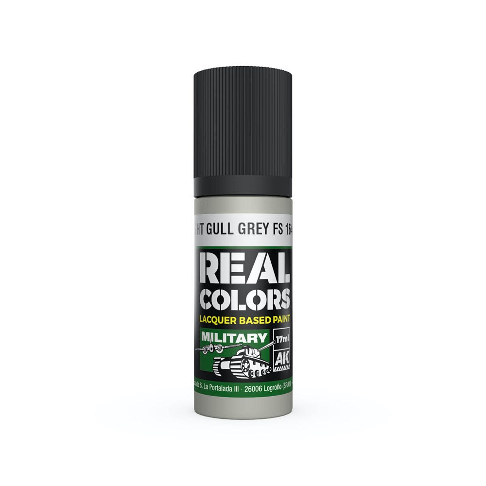 AK Interactive RC889 Real Colors Light Gull Grey FS 16440 17ml Lacquer Paint