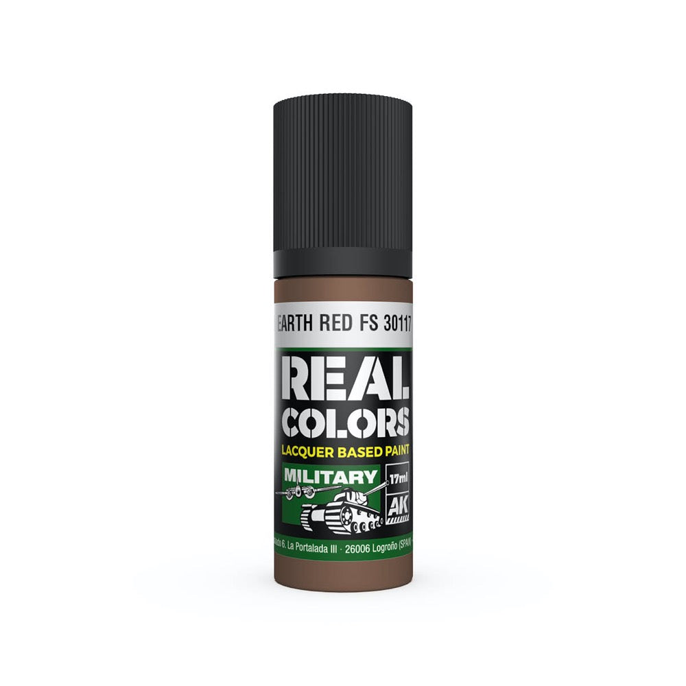 AK Interactive RC893 Real Colors Earth Red FS 30117 17ml Lacquer Paint