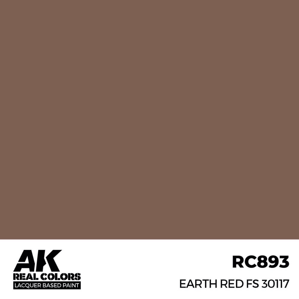 AK Interactive RC893 Real Colors Earth Red FS 30117 17ml Lacquer Paint
