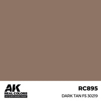 AK Interactive RC895 Real Colors Dark Tan FS 30219 17ml Lacquer Paint