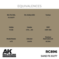 AK Interactive RC896 Real Colors Sand FS 30277 17ml Lacquer Paint