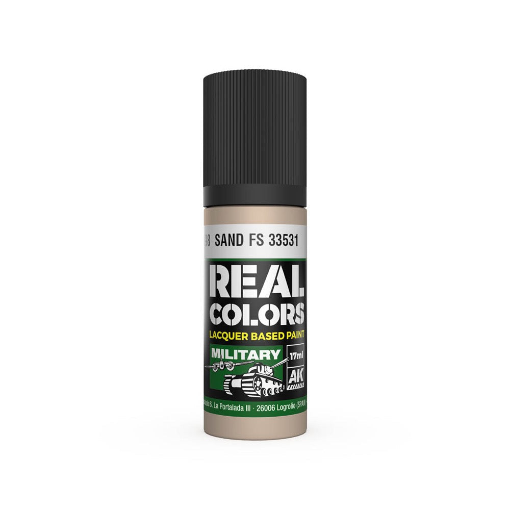 AK Interactive RC898 Real Colors Sand FS 33531 17ml Lacquer Paint