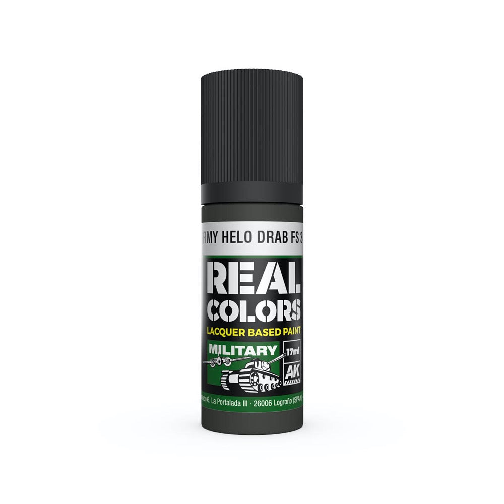 AK Interactive RC899 Real Colors US Army Helo Drab FS 34031 17ml Lacquer Paint