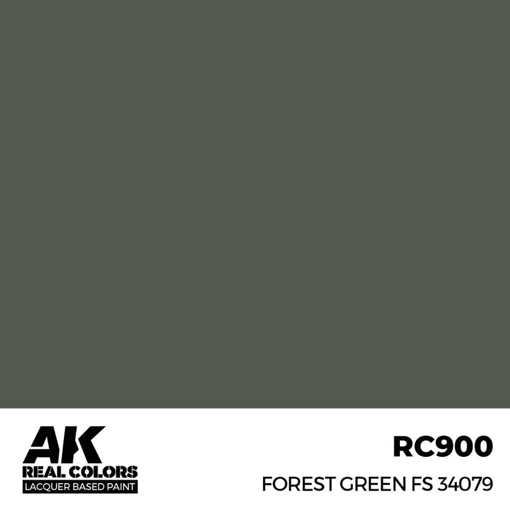 AK Interactive RC900 Real Colors Forest Green FS 34079 17ml Lacquer Paint