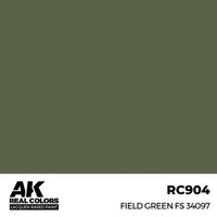 AK Interactive RC904 Real Colors Field Green FS 34097 17ml Lacquer Paint