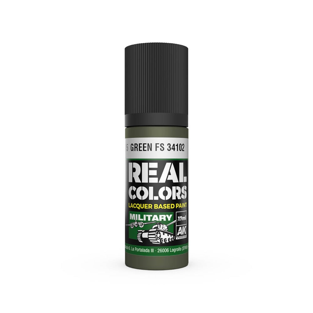 AK Interactive RC905 Real Colors Green FS 34102 17ml Lacquer Paint