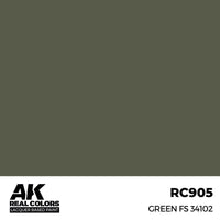 AK Interactive RC905 Real Colors Green FS 34102 17ml Lacquer Paint