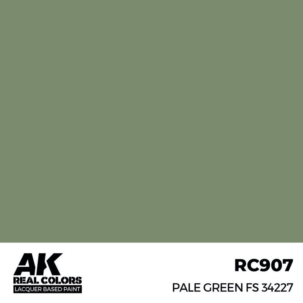 AK Interactive RC907 Real Colors Pale Green FS 34227 17ml Lacquer Paint