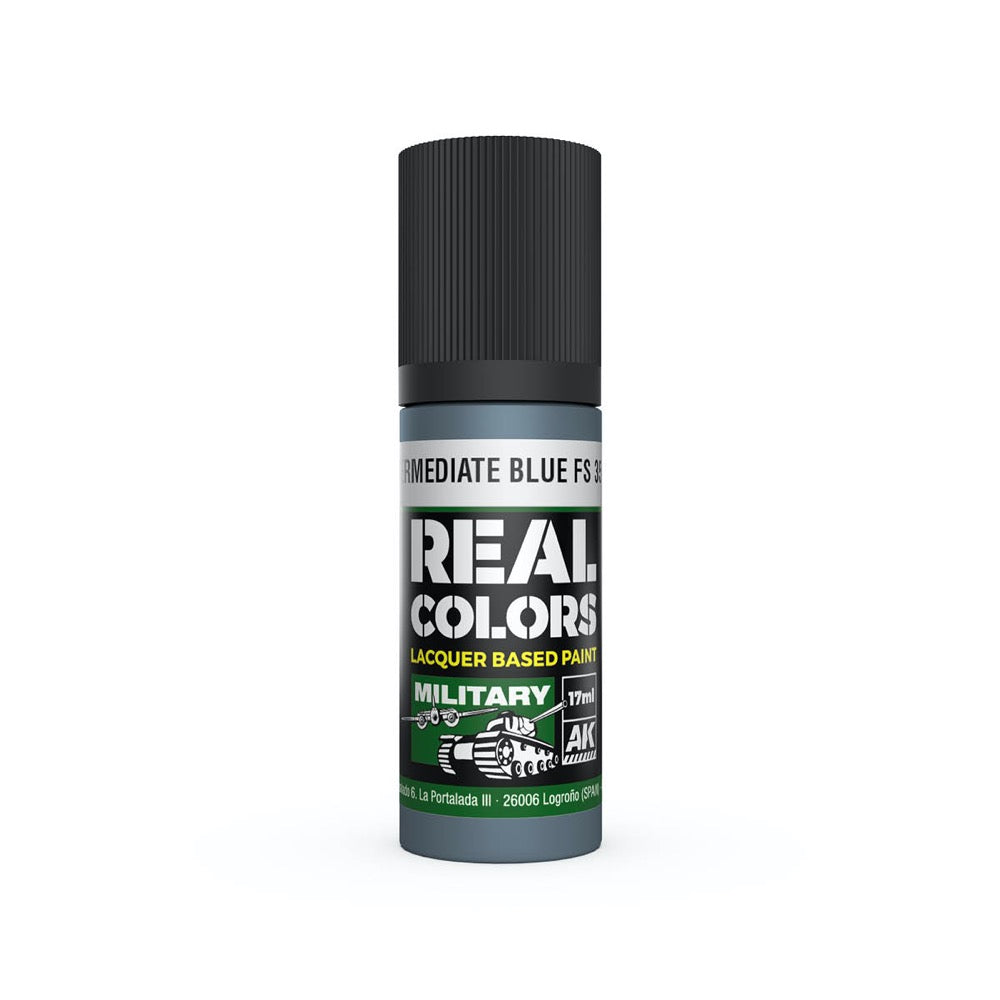 AK Interactive RC908 Real Colors Intermediate Blue FS 35164 17ml Lacquer Paint