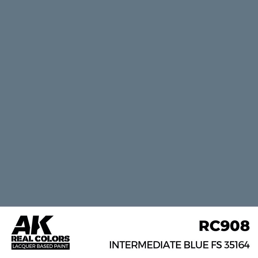 AK Interactive RC908 Real Colors Intermediate Blue FS 35164 17ml Lacquer Paint