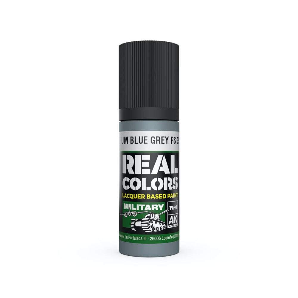 AK Interactive RC909 Real Colors Medium Blue Grey FS 35237 17ml Lacquer Paint