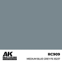 AK Interactive RC909 Real Colors Medium Blue Grey FS 35237 17ml Lacquer Paint