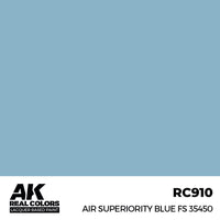 AK Interactive RC910 Real Colors Air Superiority Blue FS 35450 17ml Lacquer Paint