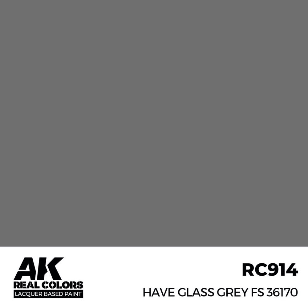 AK Interactive RC914 Real Colors Have Glass Grey FS 36170 17ml Lacquer Paint