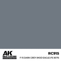 AK Interactive RC915 Real Colors F-15 Dark Grey MOD EAGLE FS 36176 17ml Lacquer Paint
