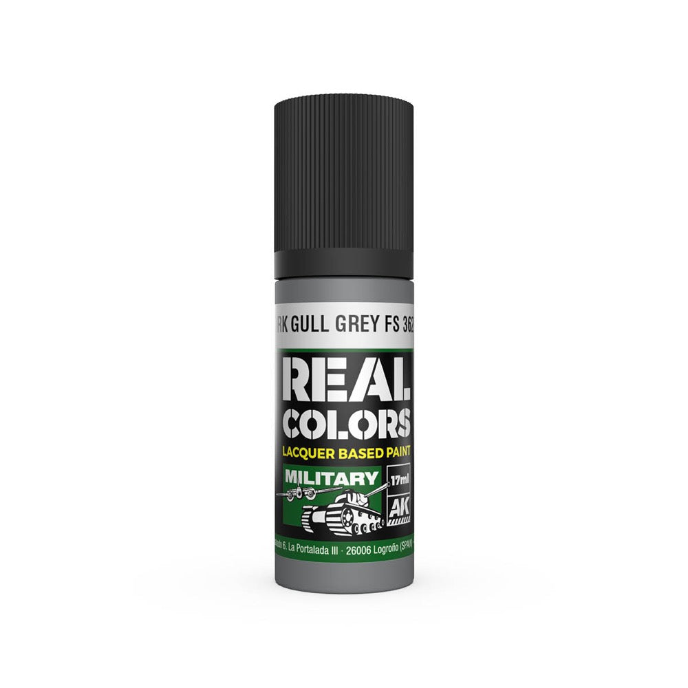 AK Interactive RC916 Real Colors Dark Gull Grey FS 36231 17ml Lacquer Paint