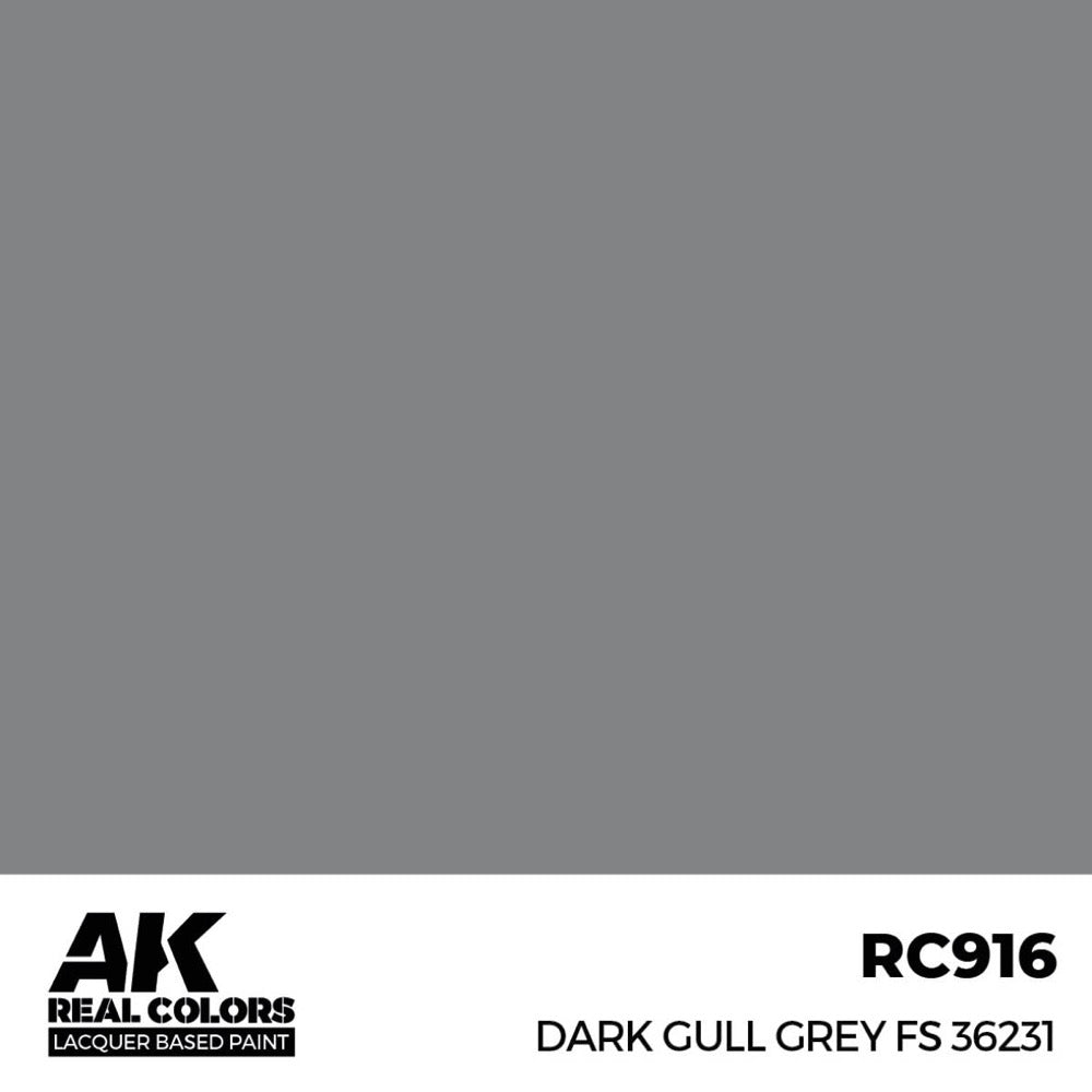 AK Interactive RC916 Real Colors Dark Gull Grey FS 36231 17ml Lacquer Paint