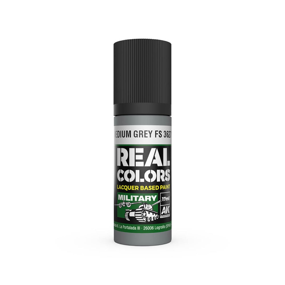 AK Interactive RC918 Real Colors Medium Grey FS 36270 17ml Lacquer Paint
