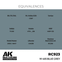 AK Interactive RC923 Real Colors M-485 Blue Grey 17ml Lacquer Paint