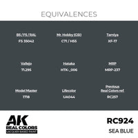 AK Interactive RC924 Real Colors Sea Blue 17ml Lacquer Paint