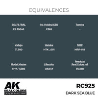AK Interactive RC925 Real Colors Dark Sea Blue 17ml Lacquer Paint