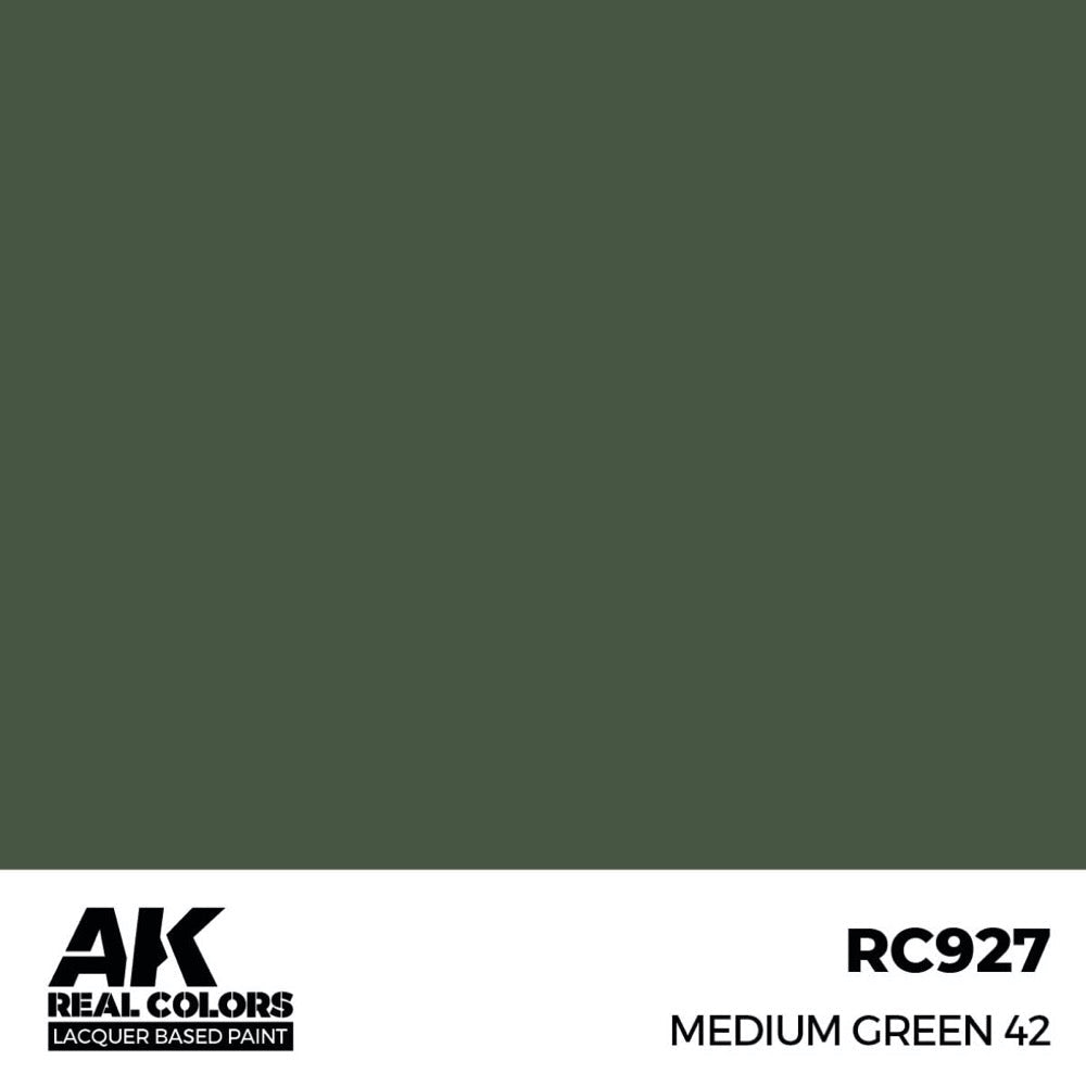 AK Interactive RC927 Real Colors Medium Green 42 17ml Lacquer Paint