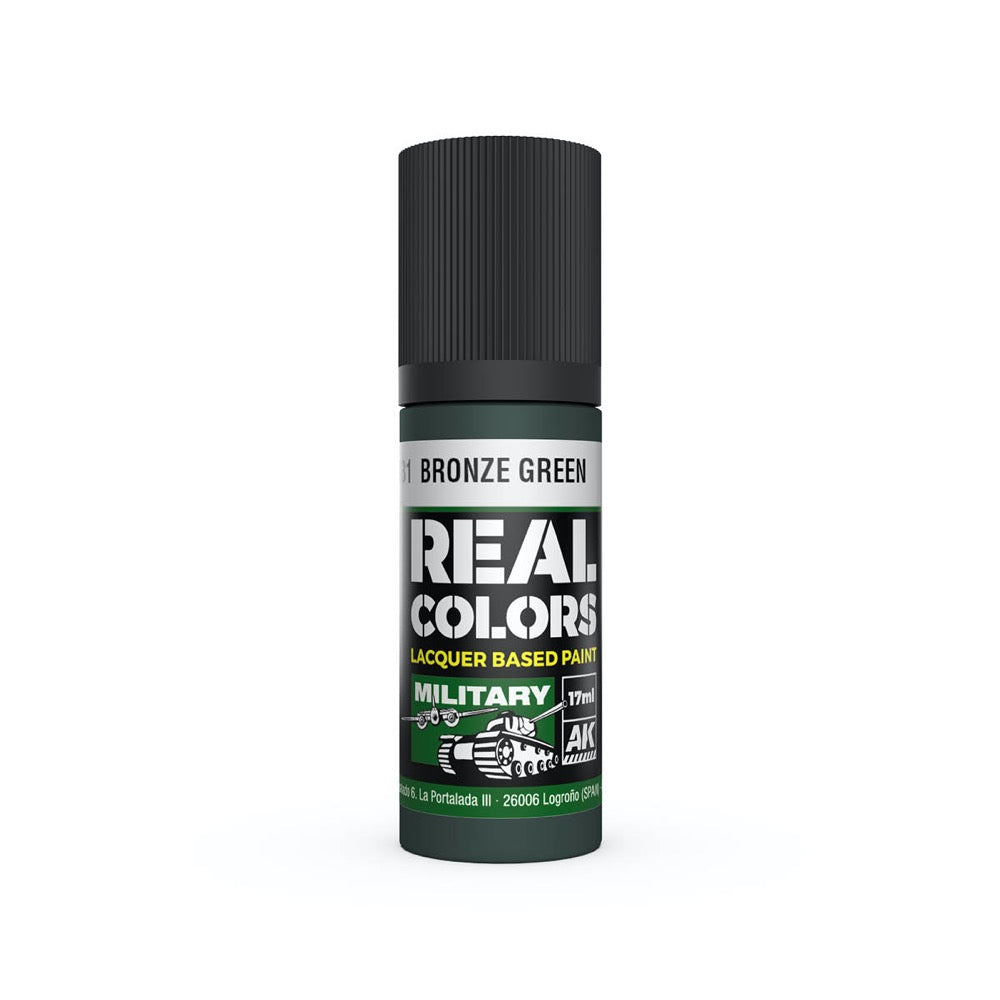 AK Interactive RC931 Real Colors Bronze Green 17ml Lacquer Paint